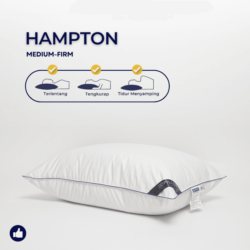 Bantal Bulu Angsa Type Hampton | 50x70 cm