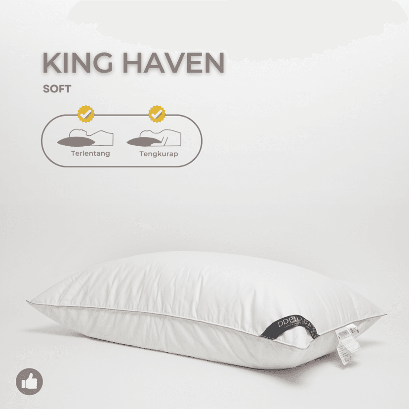 Bantal Bulu Angsa Type King Haven | 50x90 cm