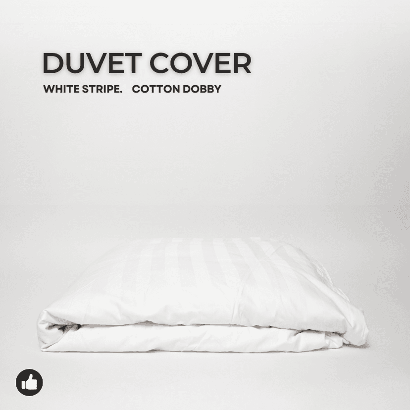Duvet Cover / Sarung Selimut Hotel Stripe | 100% Cotton Dobby 300TC